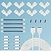 LED Strip Connector, 10mm-Wide 4 Pin L Shape Connectors, 5050 RGB 2M Strip Lights Extension Wire Cable Cord, LED Strip Silicon Fastener Clip, Light Strips Fixing Holder, LED Strip Extension Cable