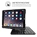 iPad Air 2 360 Rotatable Keyboard Case, Snugg - Ultra Slim Keyboard Case with Bluetooth Connectivity (Black) For Apple iPad Air 2