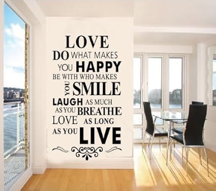 Letters Wall Decor Stickers Vinyl Wall Decals Quotes