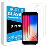 iPhone 8 Plus Screen Protector, iPhone 7 Plus Screen Protector, 3-PACK Grutti Premium 9H Tempered Glass [Anti-Scratch] [Anti-Fingerprint] Screen Protector for iPhone 8 Plus, 7 Plus, 6S Plus, 6 Plus