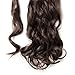 Wrap Around Synthetic Ponytail One Piece Heat Resistant Magic Paste Pony Tail Long Wavy Curly Soft Silky for Women Lady Girls 17'' / 17 inch (medium brown)