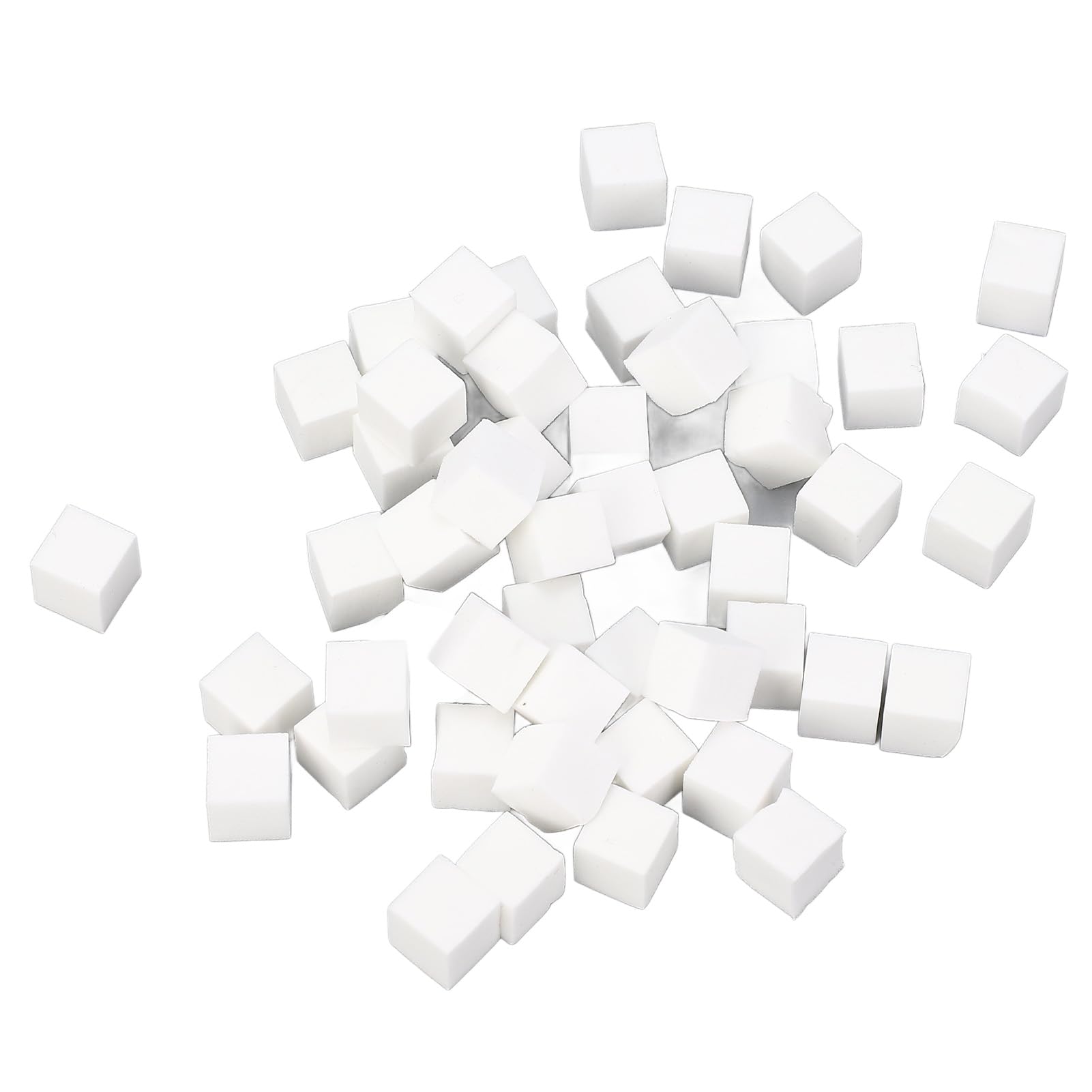 50PCS Square High Density Soft Nail Art Sponges with Silver Pen for Ombre Nail Designs for Creating Optical Ombre Nail Art Patterns and Halo Nails