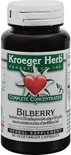 Bilberry, 90 Veggie Caps by Kroeger Herb