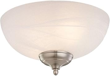 Monte Carlo Mc49 L Dome Bowl Light Kit With Brushed Steel And