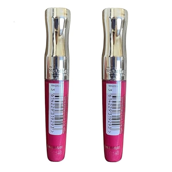 PACK OF 2 RIMMEL STAY GLOSSY 6HR LIP GLOSS, THE FUTURE IS PINK # 360