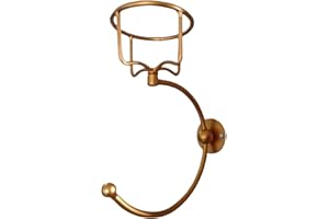 Hand Towel Holder with Vintage Candle Holder for Wall, Towel Hook for Bathroom Wall, Rustic Towel Ring with Elegent Candle Ho