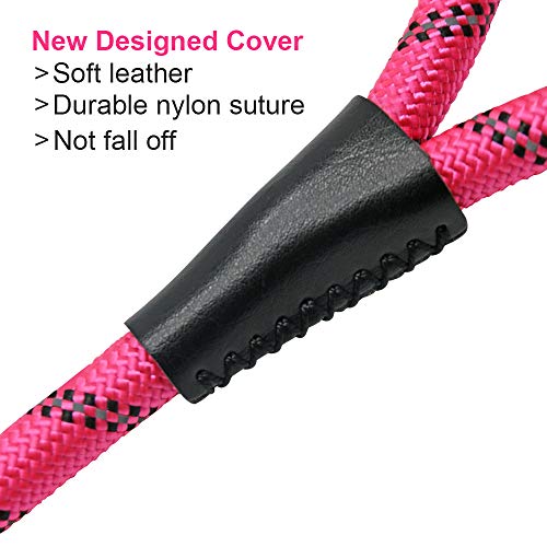 NIMBLE Dog Leash and Collar Set 5FT Strong Reflective Dog Leash and Waterproof Collar for Medium Large Dogs - Thumbnail 2