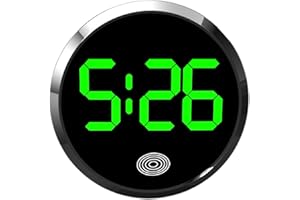 Car Clocks for Dash - Touch-Control Digital Small Clock | LED Display Portable Timer with Light for RV Home Fridge Vehicle Da