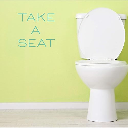 Amazon Com Funny Bathroom Vinyl Sticker Motivational Decor For Bathroom Black Brown Gray Red Pink Mint Lilac Yellow Other Colors Small Large Sizes Handmade