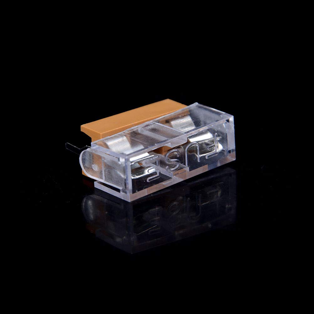 New 10pcs 520mm Glass Fuse Holder Transparent Holder with Transparent