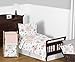 Sweet Jojo Designs Fitted Baby Crib Sheets (Grey Polka Dot) for Girls, Infant Nursery, Toddler Room - Standard Size (Gray & White Dots, for Shabby Chic, Boho, Farmhouse, Watercolor Floral Collection)