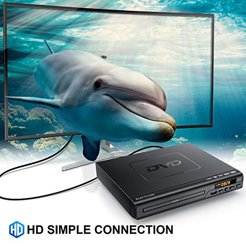 ELECTCOM DVD Player, DVD Player for TV HDMI with Remote, Region Free DVD Player USB - //coolthings.us