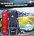 Bseash 60L Waterproof Hiking Camping Backpack with Rain Cover, Large Outdoor Sport Travel Daypack Rucksack for Climbing