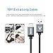 Type C, USB 2.0 Veckle 10ft Braided Cable Reversible for 2015 New MacBook 12'', ChromeBook Pixel, OnePlus 2, Nexus 6P, 5X, Lumia 950, 950XL, Nokia N1 Tablet and Other USB C Devices, Black