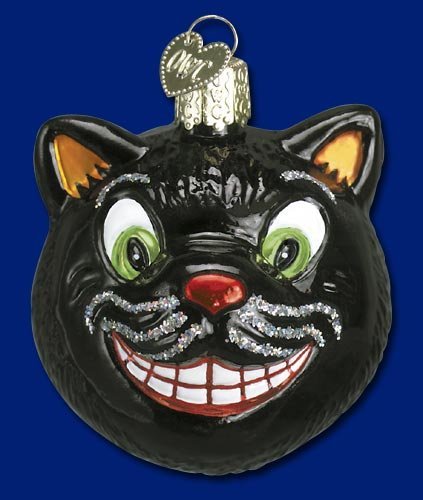 GRINNING CAT Halloween Ornament