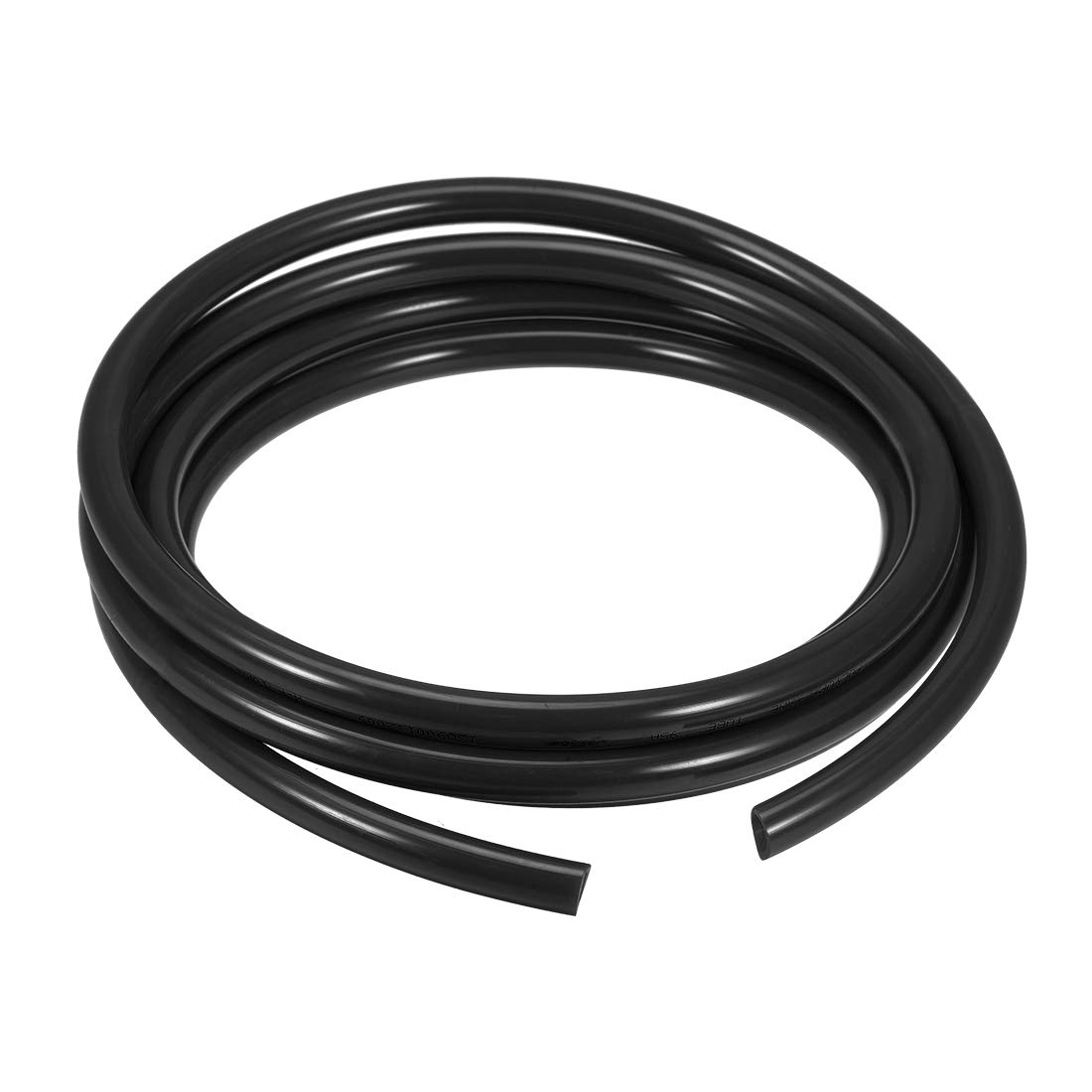 sourcing map Pneumatic Air Tubing, 14mm OD x 10mm ID 3 Meter (118 Inch) Long PU Polyurethane Air Compressor Tubing Hose Pipe Black