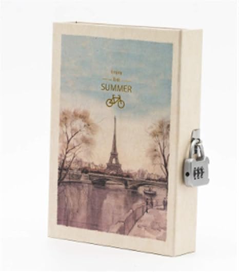 Amazon Co Jp グードコ システム手帳 日記帳 手帳 カード入れ 鍵付き 秘密日記 Diy手帳 キーワード お洒落 可愛い レトロ 簡約 手帳 101 F 服 ファッション小物