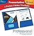 New Generation Presentation Folder/Portfolio, Heavy Duty Paper UV Glossy Laminated in a Display Box, 2 Pocket, 6 Folders, Blue