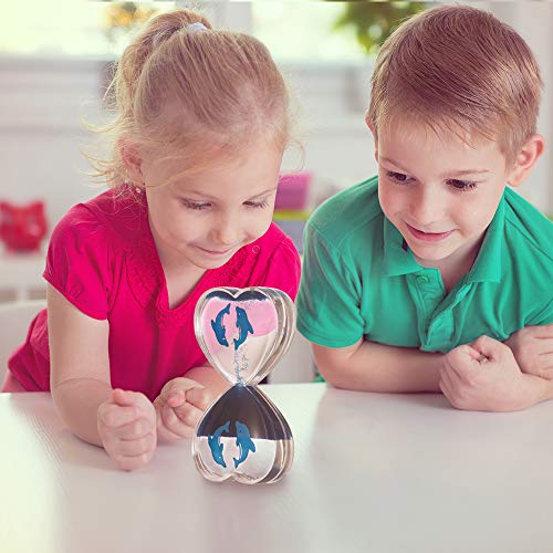 Reverse Liquid Motion Bubbler Timer, Bubble and Water Drop Sensory Fidget Toys for Kids, Calming, Relaxing, and Stress Relieving Visual Activity for Children with Autism, Elegant Office Desk Decor - Thumbnail 6