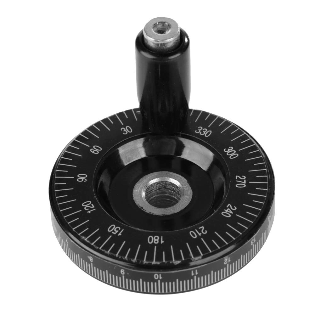 Milling Hand Wheel, 63mm Solid Bakelite Hand Wheel Handwheel Scale Widely Used in Industrial Machine Tools such as Milling Machine, Lathes, Grinders