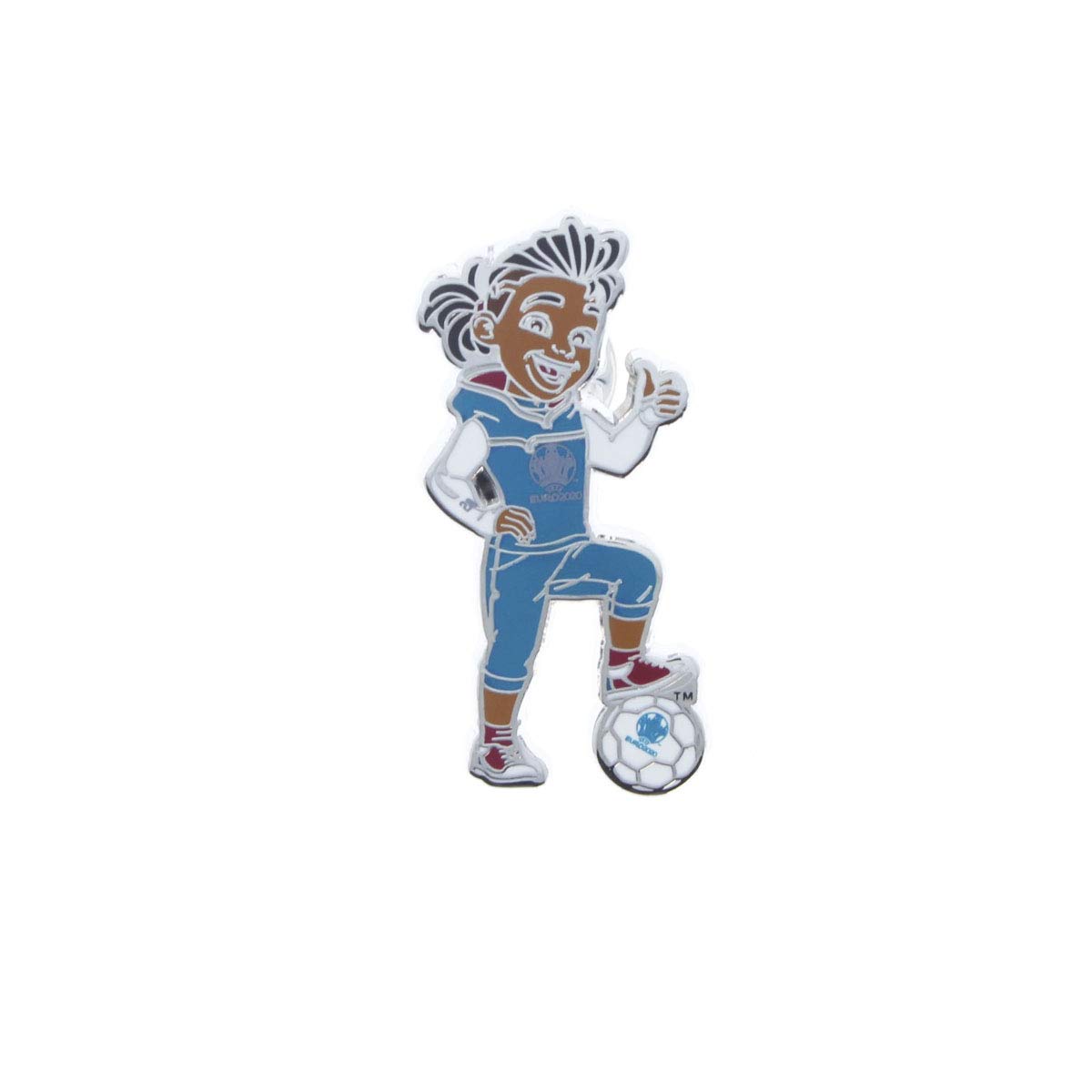 UEFA EURO 2020™ - Pin Skillzy Official Mascot - Thumbs up - 4 cm