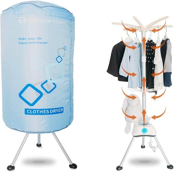 Concise Home Portable electric clothes dryer 1000W large capacity 10kg