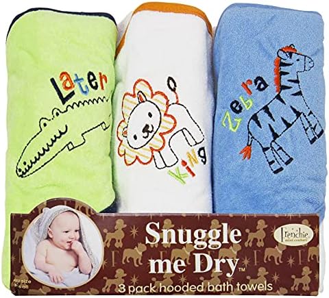 Amazon Newborn Baby Bath Towel Set Frenchie Mini Couture, Hooded