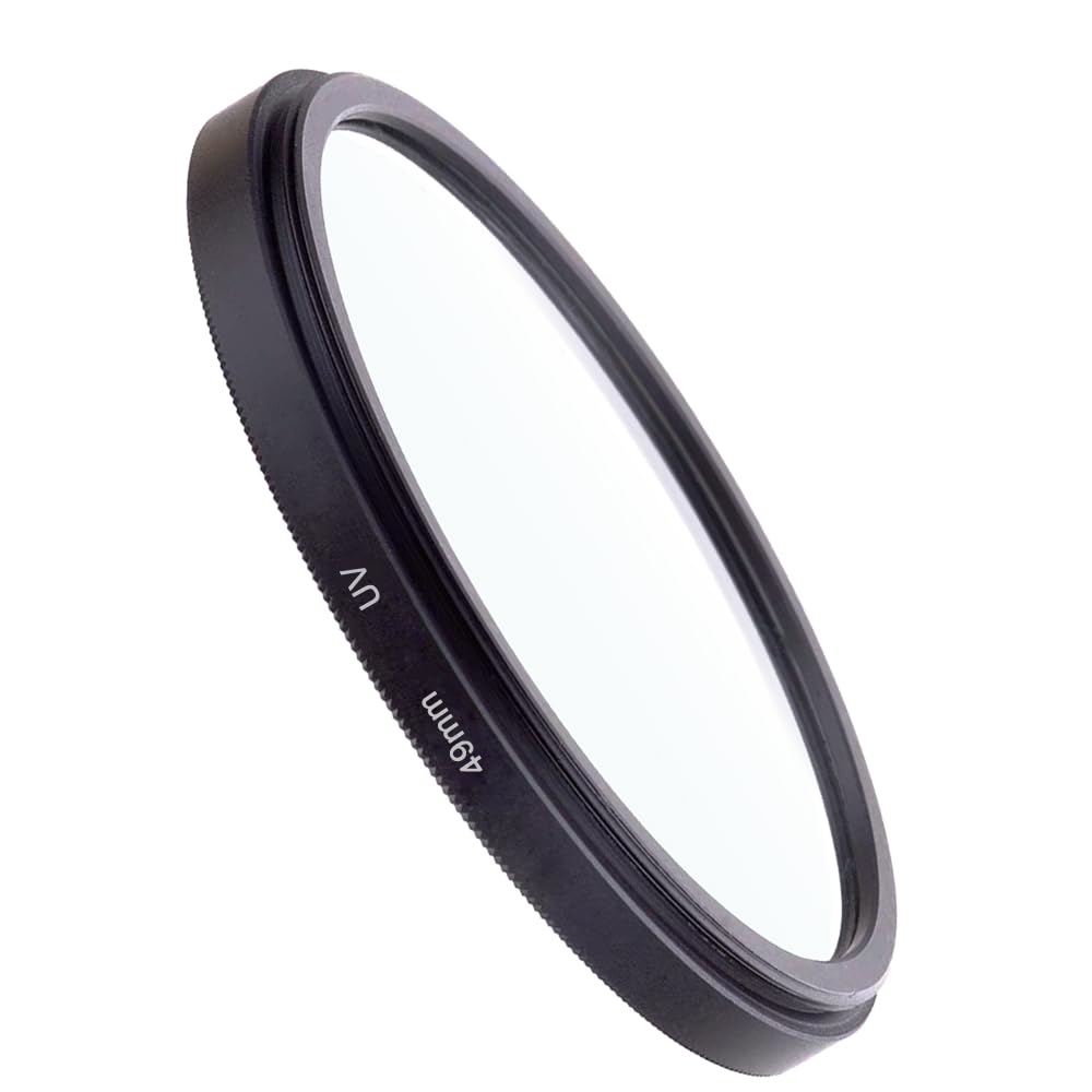 49mm HD UV Filter for Canon M6 M50 M100, Fire Rock UV Filter for Sony Alpha a7R Ⅳ Ⅲ W/E-Mount FE 50mm f/1.8 Lens -1 Packs