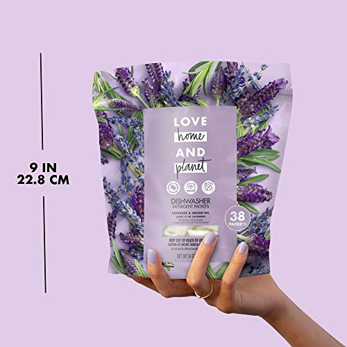 Love Home and Dishwasher Detergent Packets Lavender & Argan Oil