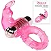 Vibrating Cock Ring - 7 Function Vibrating Bullet - Stretchy Ring for Prolonging Erections - Adult Sex Toy