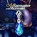 Kate Lynn Womens Swarovski Crystals Mermaid Valentine Pendant Necklace Jewelry for Wife Gifts for Women Ladies Gift for Her Birthday Gift for Daughter