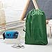 HOMEST 2 Pack Large Nylon Laundry Bag, Machine Washable Large Dirty Clothes Organizer, Easy Fit a Laundry Hamper or Basket, Can Carry Up to 4 Loads of Laundry, Dark Green