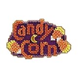 Candy Corn Beaded Counted Cross Stitch Halloween Ornament Kit Mill Hill 2011 Autumn Harvest MH18-1201