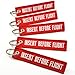 Rotary13B1 INSERT BEFORE FLIGHT Keychain - Red - 5pcs