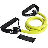 REEHUT Single Resistance Band Exercise Tube with Handle, Door Anchor and Manual, for Resistance Training, Physical Therapy, Home Workouts, Fitness, Pilates,Boxing Strength Training