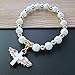 WE 12 Pcs Angel Wing Cross Bracelet Favor - Baptism Christening Bautizo Recuerdos First Communion Gift for Guests