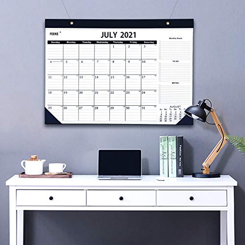 2021 Desk Calendar July 2021 to December 2022, 18 Months Desk Calendar