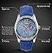 WASTIME Women's Watch Fashion Quartz Analog Leather Strap Water Resistant Wrist Watches for Lady Girl – Blue