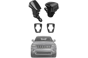 AMFRNE 68260443AA Premium Wiper Washer Nozzles Fit for 2005-2023 Jeep Grand Cherokee WK WK2 WL Windshield Washer Fluid Jet Nozzle | Easy to Install | 2 Pack, Ref 55372143AB, Grand Cherokee Accessories