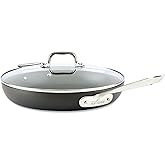 All-Clad HA1 Hard Anodized Nonstick Fry Pan 12 Inch Induction Oven Broiler Safe 500F, Lid Safe 350F Pots and Pans, Cookware B