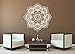 Wall Decal Decor Yoga Flower Mehndi Indian Mandala OM Buddha Symbol Wall Decal Buddhism Decor Art Sticker VInyl Mural(44