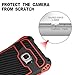 G-WACK Premium Carbon Fiber Aluminum Protective Metal Case Cover Extreme Shockproof Military Bumper Shell Case For Samsung Galaxy S7 Edge (Red/Black)