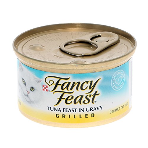 Fancy Feast Grilled Tuna Feast in Gravy Canned Cat Food, 3oz, case of