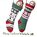 Dragon Squama Knit Christmas Stockings for Family Sets of 2 ¨C Red/White/Green Snowflake Knitted Hanging Bags Decor,Decorations Christmas Tree,Mantel, Acrylic/Polyester Blend/Wool, Red 1, 22