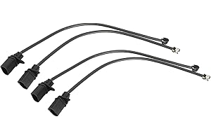 ACROPIX Front Disc Brake Pad Wear Sensor Indicator Fit for Porsche Macan - Pack of 4 Black