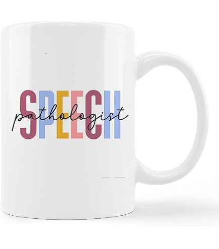 Speech Pathologist Gift YouNique Designs SLP Mug - 11 Oz Ceramic Coffee Mug,  Speech Language Pathology Gift, #SLPLIFE Print (White) Dishwasher Safe  Funny Mug