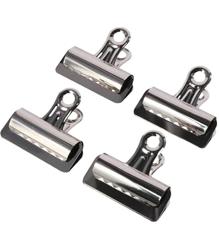 Amazon.com : X-ACTO 4 Bulldog Binder Clips, Steel & Nickel-Plated
