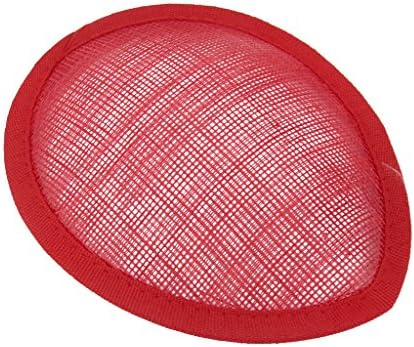 High Quality Chic Colorful Fashion Round/Teardrop Hat Fascinator Millinery Base DIY Gifts 2016 - Red, TearDrop