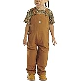 Carhartt Kid's CM8609 Loose Fit Canvas Bib Overall - Boys 18 Months Carhartt Brown
