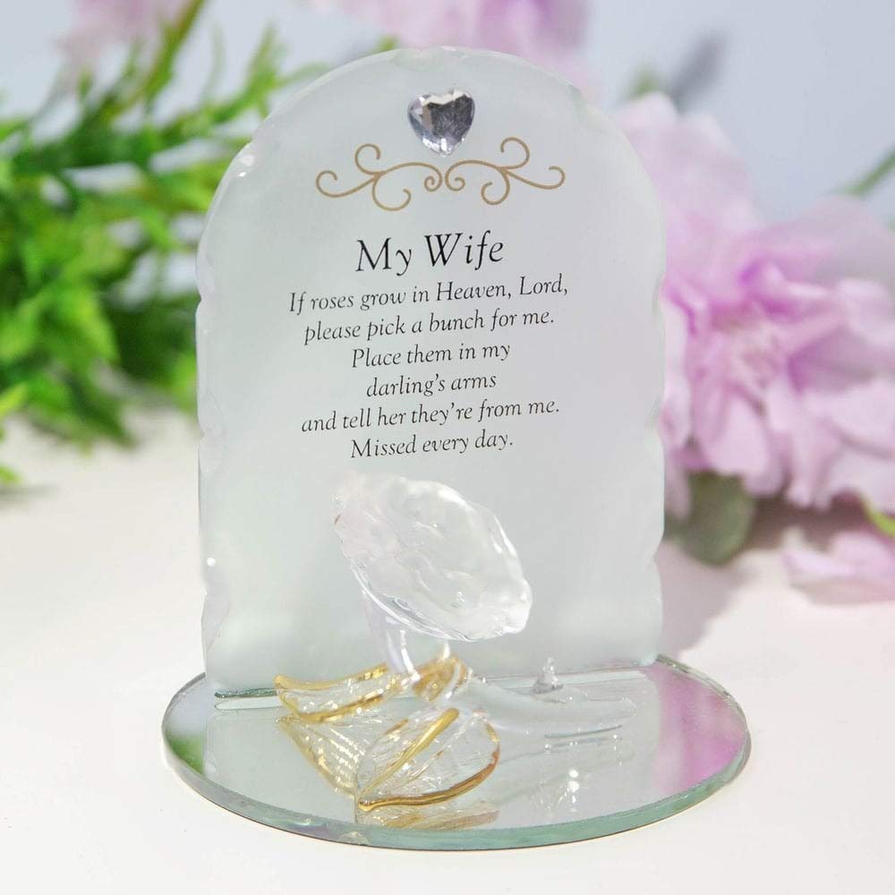 Widdop & Co. Thoughts Of You Rose Plaque - Wife TY172
